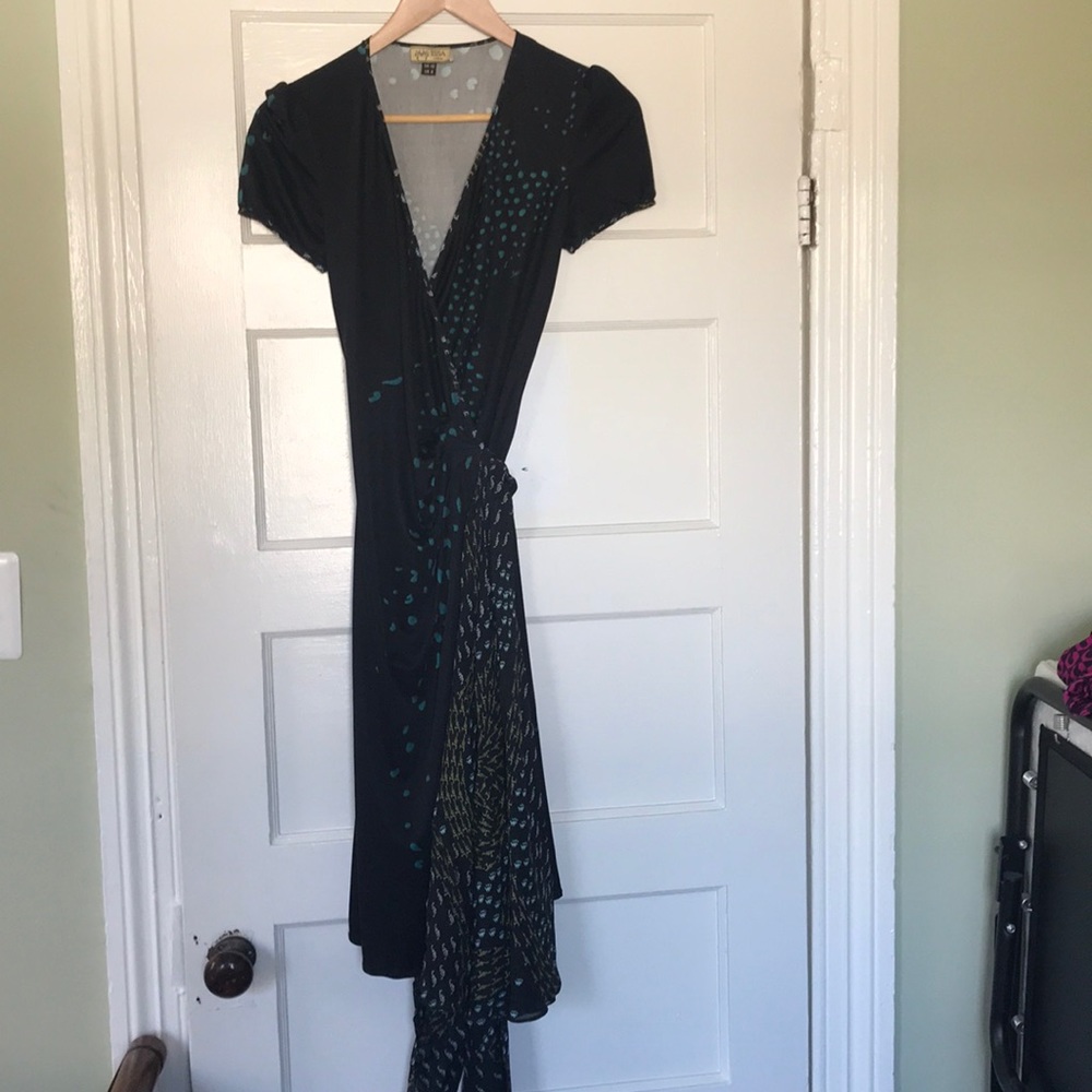 Issa London silk wrap dress